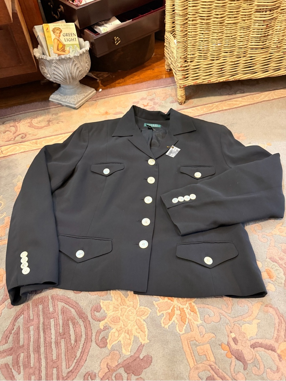 Ralph Lauren Black Blazer with Green Label